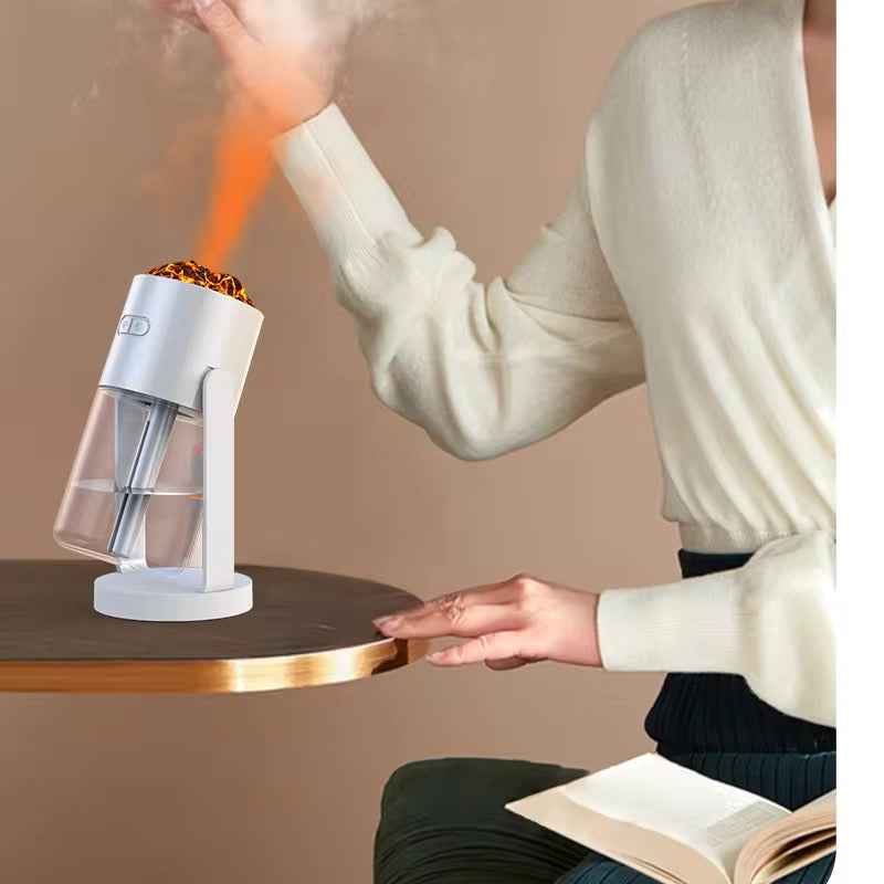 Humidificateur Volcanique à Effet Flamme
