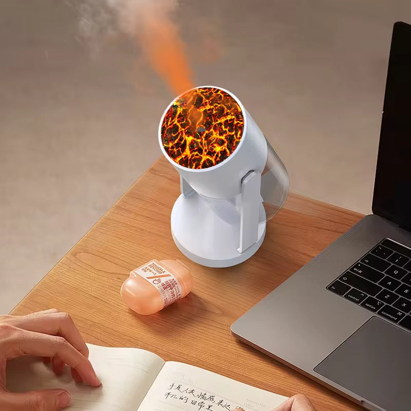 Humidificateur Volcanique à Effet Flamme